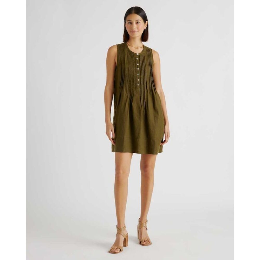 Quince Green Sleeveless Sundress